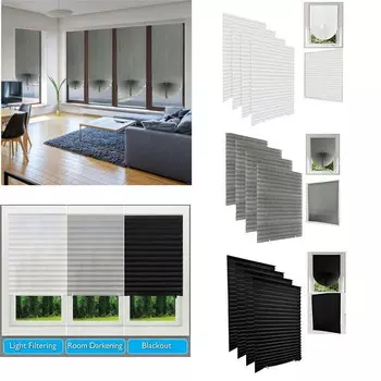 Шторы плиссированные Weisipu, черный