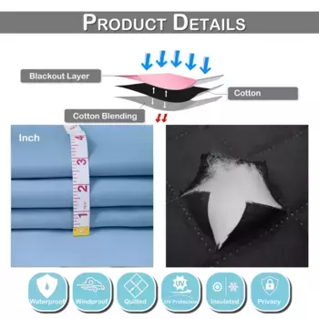 Шторы PMS, синий