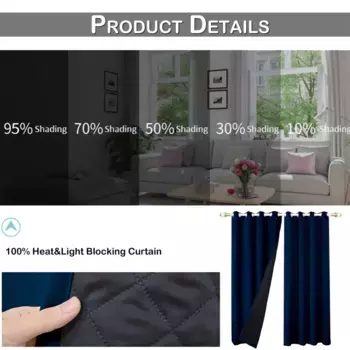 Шторы PMS, темно-синий