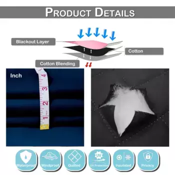 Шторы PMS, темно-синий