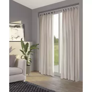 Шторы Primera «Stone-Washed», (1 шт.), уникальная ткань с практичными тканевыми петлями для подвешивания, бежевый