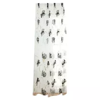 Шторы с цветочным принтом, петли для штор с цветочным принтом, прозрачная вуаль, занавеска Stuttg, мультиколор