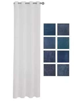 Шторы с люверсами 140 x 240/250 см 100% полиэстер (синий 14) Provance