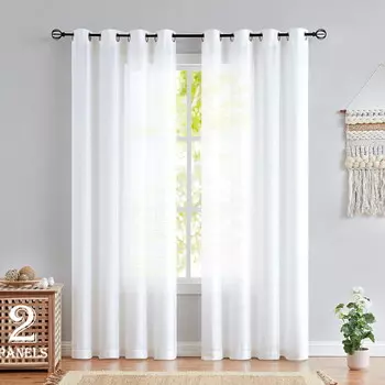 Шторы с люверсами Decoultimatex, белый