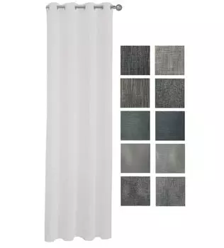 Шторы с люверсами Шторы с люверсами 140 x 240/250 см 100% полиэстер (серый 36) Provance