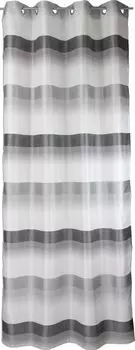 Шторы с люверсами в клетку уютная клетка с шерстью серые черные белые 135х260см StarTex, серый