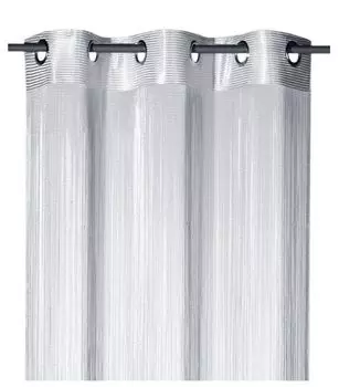 Шторы с нитями heimtexland , шторы с нитями можно обрезать по размеру, люверсы, перегородка, занавеска для защиты от насекомых, тип занавески для двери 123, серебристо-серый, В x Ш 245 x 98 см, серебро