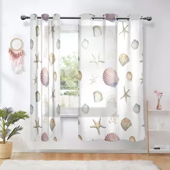 Шторы с ракушками Seastars