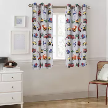 Шторы с рисунком Your Zone, серый