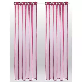 Шторы с тропическим лесом, затемняющие полупрозрачные шторы для спальни и гостиной с люверсами, стиль g (2 шт., 230 см x 270 см) Bestlivings, красный