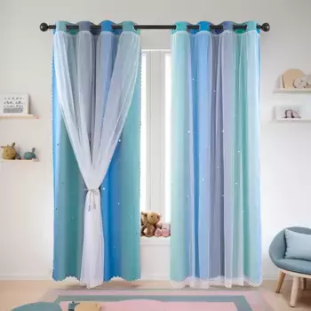 Шторы Topchances, синий