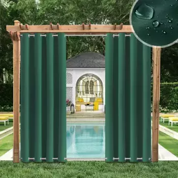 Шторы Topchances, темно-зеленый