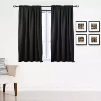 Шторы WOLTU, черный