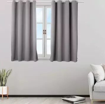 Шторы WOLTU, темно-серый