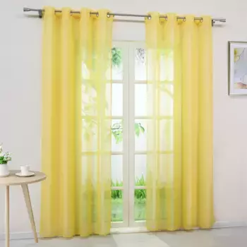 Шторы Yujiao Mao, желтый
