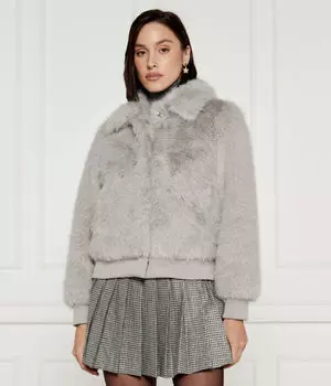 Шуба Guess Jeans, серый