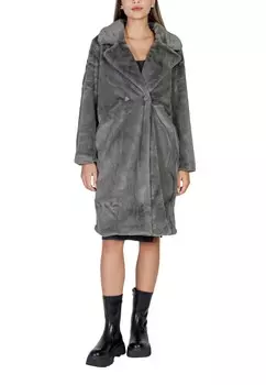 Шуба ICHI искусственная, серый