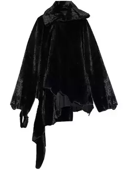 Шуба из искусственного меха Balenciaga, черный