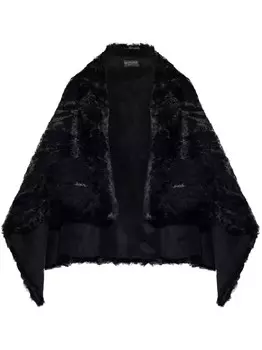 Шуба из искусственного меха Balenciaga, черный