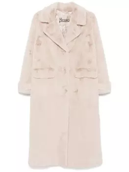 Шуба из искусственного меха Herno, коричневый