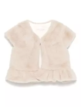 Шуба из искусственного меха Patachou, нейтральный цвет