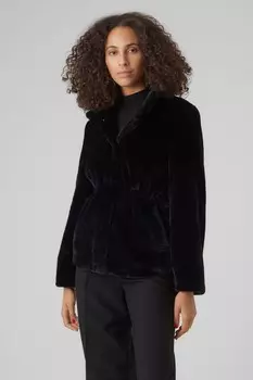 Шуба из искусственного меха Vero Moda, черный