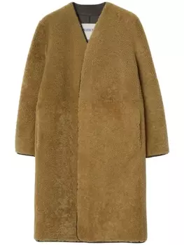 Шуба макси Burberry, коричневый
