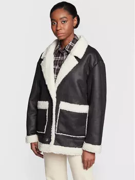 Шуба оверсайз Cotton On, черный