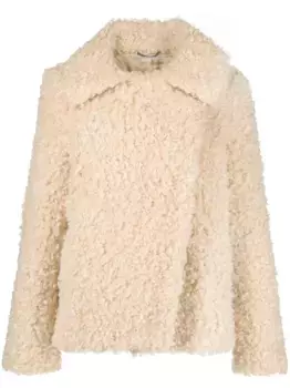 Шуба оверсайз Teddy STELLA MCCARTNEY, нейтральный