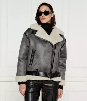Шуба Relaxed fit Liu Jo, серый