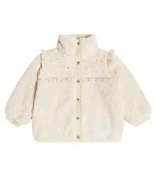 Шуба розанны из искусственного меха Louise Misha, бежевый