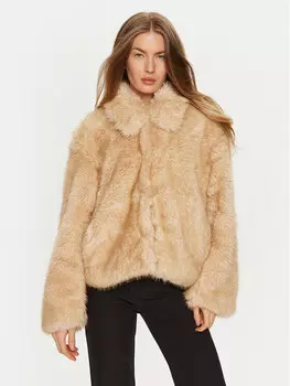 Шуба стандартного кроя Bardot, бежевый