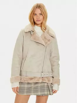 Шуба стандартного кроя Brave Soul, бежевый