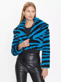 Шуба стандартного кроя Fracomina, синий