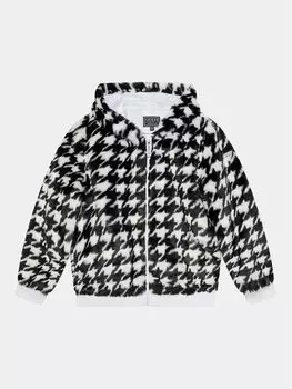 Шуба стандартного кроя Guess, мультиколор