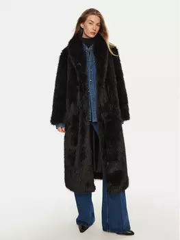 Шуба стандартного кроя Kontatto, черный