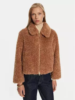 Шуба стандартного кроя Marella, бежевый