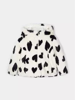 Шуба стандартного кроя Mayoral, экрю