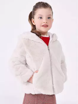 Шуба стандартного кроя Mayoral, бежевый