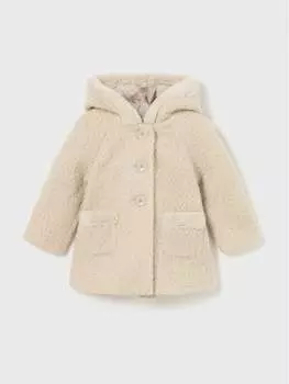 Шуба стандартного кроя Mayoral, бежевый