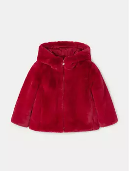 Шуба стандартного кроя Mayoral, красный