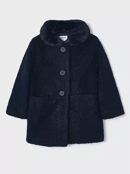 Шуба стандартного кроя Mayoral, синий