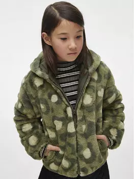 Шуба стандартного кроя Mayoral, зеленый