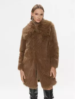 Шуба стандартного кроя Pinko, коричневый