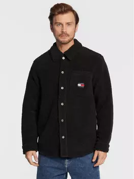 Шуба стандартного кроя Tommy Jeans, черный