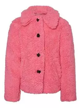 Шуба стандартного кроя Vero Moda Girl, розовый