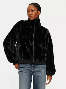 Шуба стандартного кроя Vila, черный