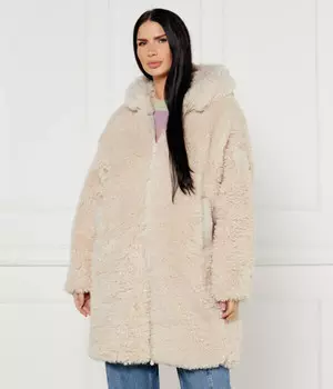 Шуба женская Save The Duck из искусственного меха на молнии, бежевый