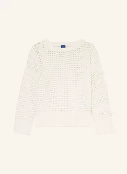 Шумерский свитер Hugo Blue, белый