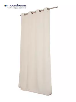 Шумозащитная штора блэк-аут (светонепроницаемая) 145/250 см, бежевый